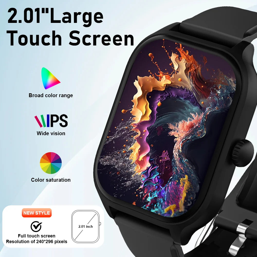 LAXASFIT H9 & H6 Smartwatch — Calls, Heart Rate & Blood Oxygen Monitor