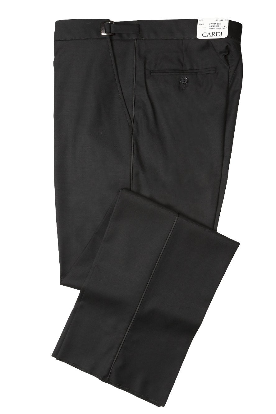 Anthony Black Italian Wool Tuxedo Pants — Vitale Barberis Premium Formal