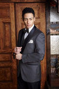 Bradford Steel Grey Tuxedo Jacket — Shawl Lapel Formal Separate