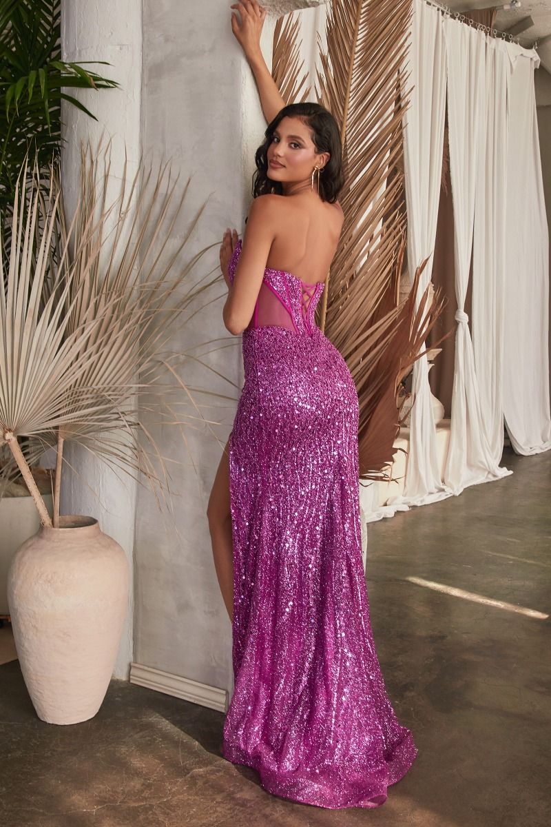 Embellished Strapless Gown — Glamorous Formal Evening Dress