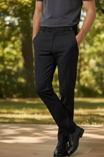 Ethan Black Super 150s Luxury Viscose Blend Suit Pants — Premium Formal