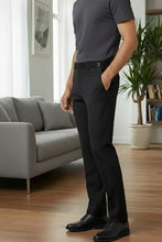 Ethan Black Super 150s Luxury Viscose Blend Suit Pants — Premium Formal