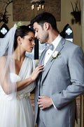 Infinity Heather Grey Tuxedo Jacket — Notch Lapel Formal Separate