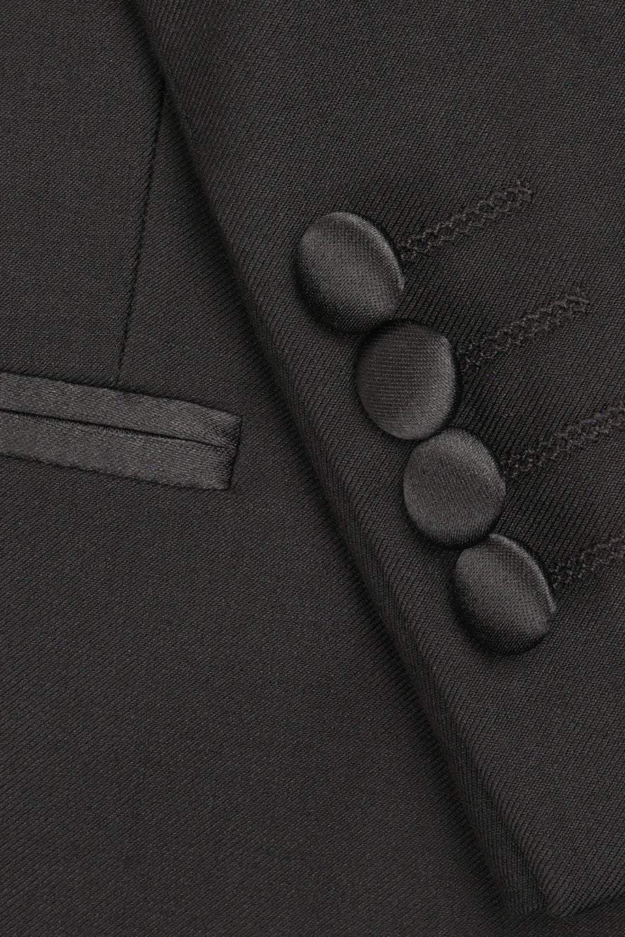 Milan Black Tuxedo Jacket — Peak Lapel Formal Separate