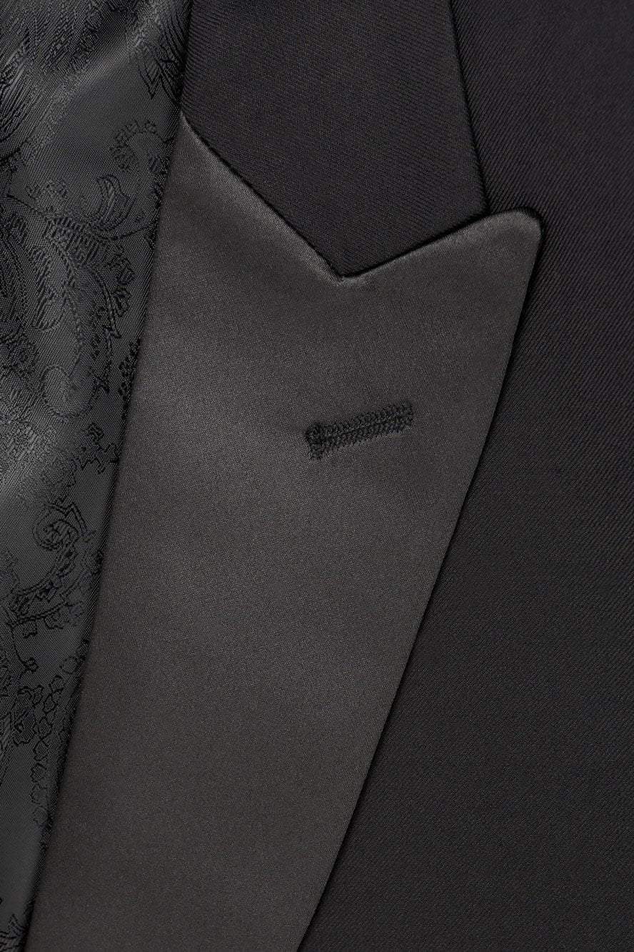 Milan Black Tuxedo Jacket — Peak Lapel Formal Separate