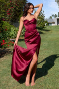 Fitted Sweetheart Neckline Dress — Thin Strap Elegant Evening Gown